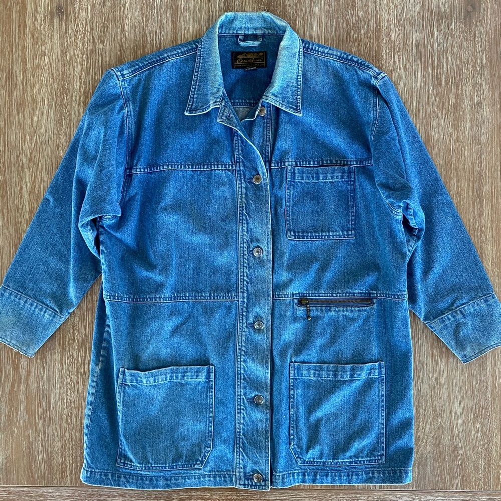 Vintage Eddie Bauer Denim Chore Jacket Jean Jacket